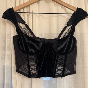Victoria's Secret Black Lace Corset